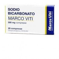 SODIO BICARBONATO MARCO VITI 500 MG COMPRESSE -  500 MG COMPRESSE 20 COMPRESSE