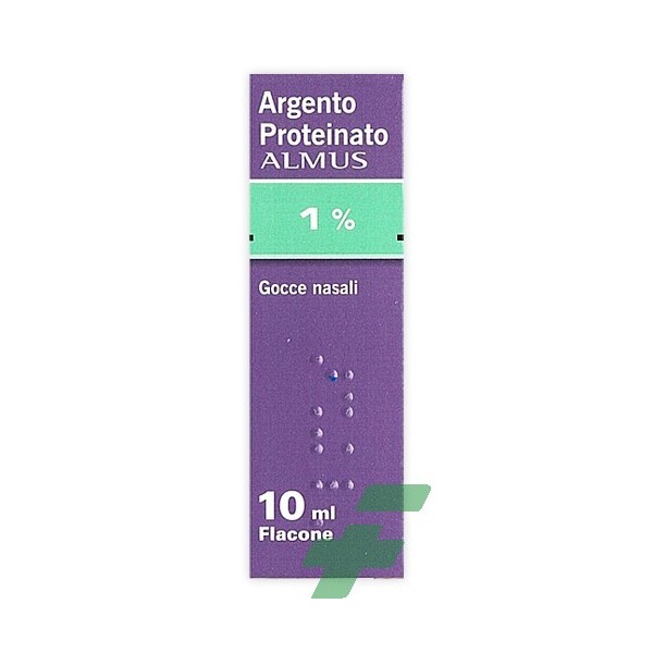ARGENTO PROTEINATO ALMUS -  1% GOCCE NASALI E AURICOLARI, SOLUZIONE FLACONE 10 ML