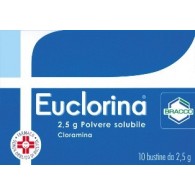 EUCLORINA 2,5 G POLVERE SOLUBILE -  2,5 G POLVERE SOLUBILE 10 BUSTINE