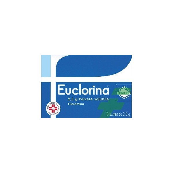EUCLORINA 2,5 G POLVERE SOLUBILE -  2,5 G POLVERE SOLUBILE 10 BUSTINE