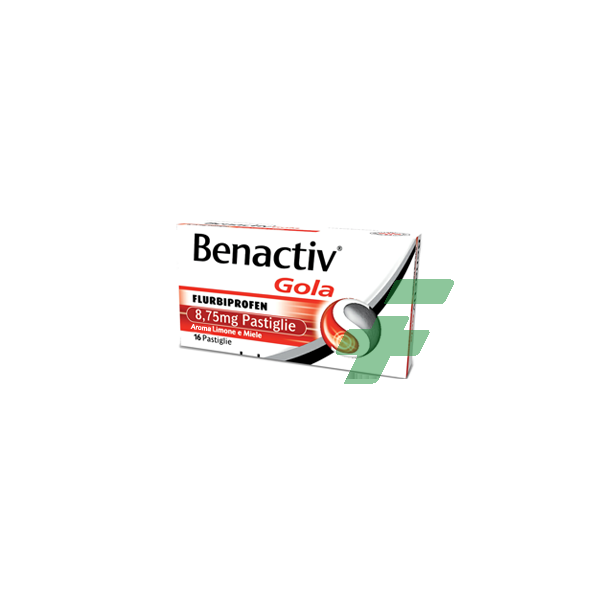 BENACTIV GOLA  -  8,75 MG PASTIGLIE GUSTO LIMONE E MIELE 16 PASTIGLIE