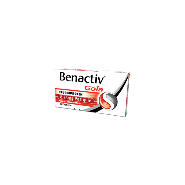 BENACTIV GOLA  -  8,75 MG PASTIGLIE GUSTO LIMONE E MIELE 16 PASTIGLIE