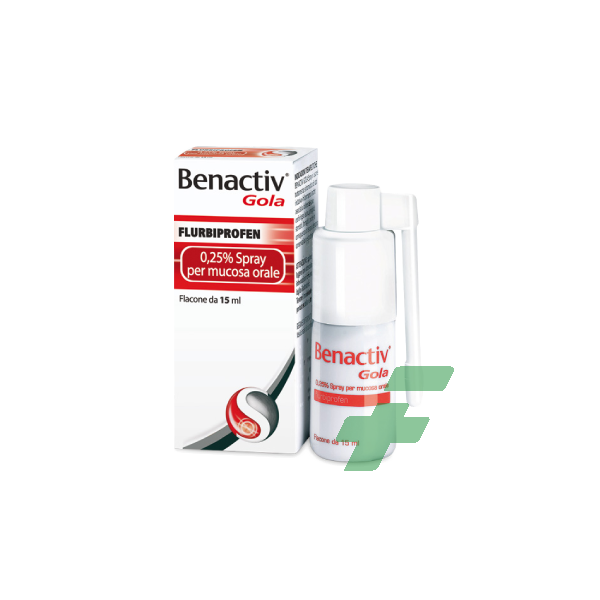 BENACTIV GOLA  -  0,25%  SPRAY PER MUCOSA ORALE FLACONCINO 15 ML