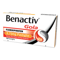 BENACTIV GOLA  -  8,75 MG PASTIGLIE SENZA ZUCCHERO GUSTO ARANCIA 16 PASTIGLIE