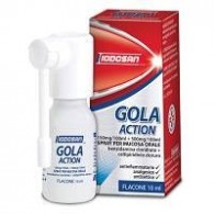 GOLA ACTION -  150 MG/100 ML + 500 MG/100 ML SPRAY PER MUCOSA ORALE 1 FLACONE 10 ML