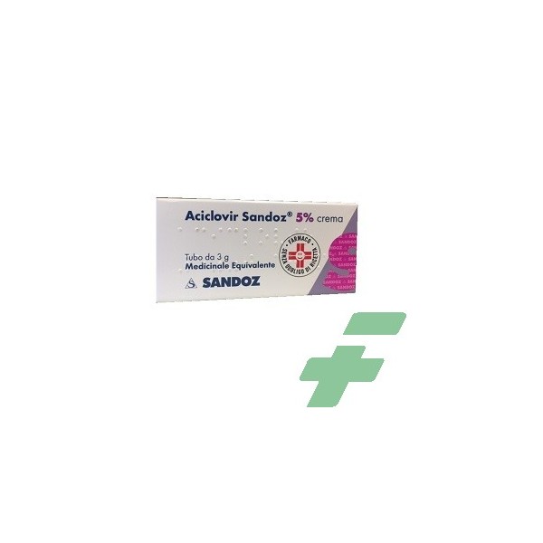 ACICLOVIR SANDOZ 5% CREMA -  5% CREMA TUBO DA 3 G