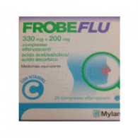 FROBEFLU 330 MG + 200 MG COMPRESSE EFFERVESCENTI -  330 MG + 200 MG COMPRESSE EFFERVESCENTI 20 COMPRESSE