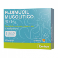 FLUIMUCIL MUCOLITICO - 600 MG GRANULATO PER SOLUZIONE ORALE SENZA ZUCCHERO, 10 BUSTINE