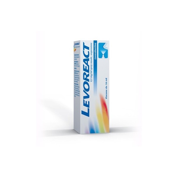 LEVOREACT 0,5 MG/ML SPRAY NASALE SOSPENSIONE  FLACONE DA 10 ML