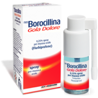 NEO BOROCILLINA GOLA DOLORE - 0,25% SPRAY PER MUCOSA ORALE GUSTO MENTA, 1 FLACONE DA 15 ML