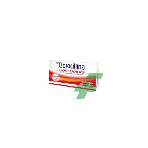 NEO BOROCILLINA GOLA DOLORE -  8,75 MG PASTIGLIE SENZA ZUCCHERO GUSTO MENTA 16 PASTIGLIE