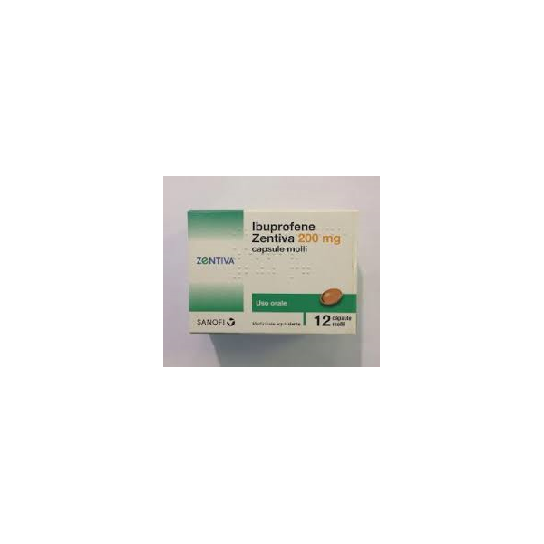 IBUPROFENE ZENTIVA CAPSULE MOLLI - 200MG CAPSULE MOLLI  12 CAPSULE IN BLISTER PVC/PVDC/AL