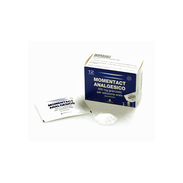 MOMENTACT ANALGESICO 400 MG GRANULATO PER SOLUZIONE ORALE -  400 MG GRANULATO PER SOLUZIONE ORALE 12 BUSTINE