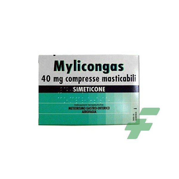 MYLICONGAS 40 MG COMPRESSE MASTICABILI -  40 MG COMPRESSE MASTICABILI 50 COMPRESSE