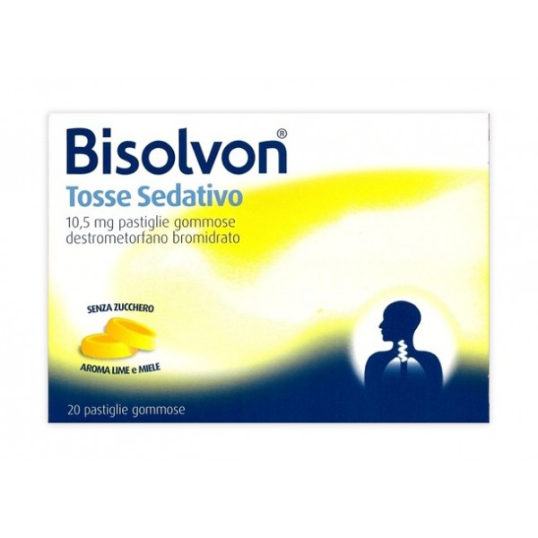 BISOLVON TOSSE SEDATIVO 10,5 MG PASTIGLIE GOMMOSE -  10,5 MG PASTIGLIE GOMMOSE 20 PASTIGLIE GOMMOSE