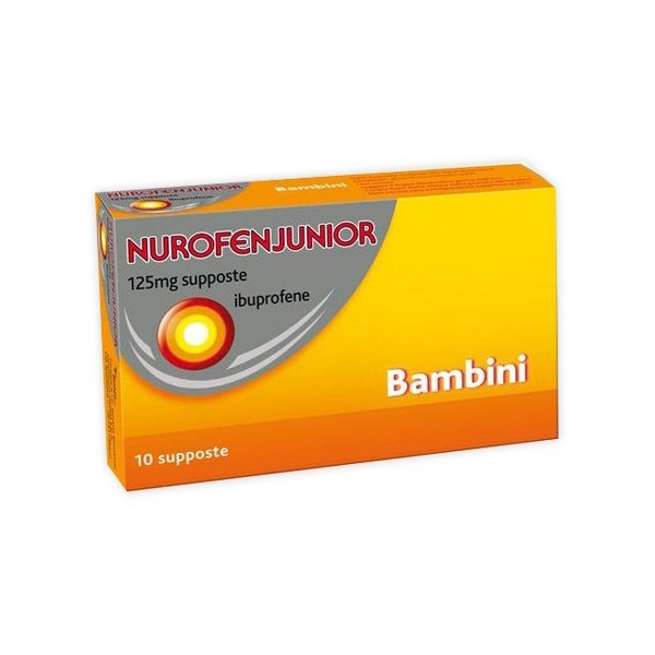 NUROFENJUNIOR 125 MG SUPPOSTE BAMBINI -  125 MG SUPPOSTE 10 SUPPOSTE IN BLISTER AL