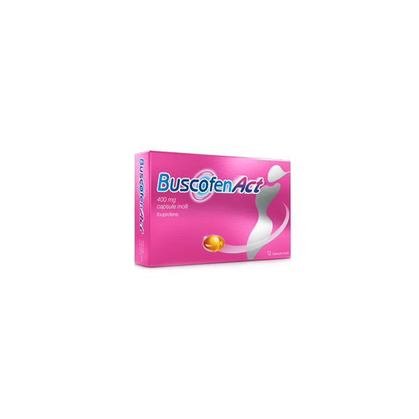 BUSCOFENACT 400 MG CAPSULE MOLLI -  400 MG CAPSULE MOLLI 12 CAPSULE IN BLISTER PVC/PE/PVDC-AL