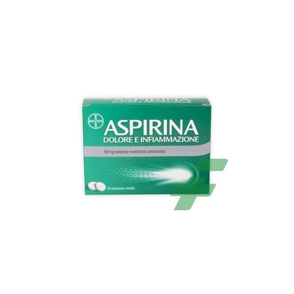 ASPIRINA DOLORE E INFIAMMAZIONE 500 MG -  500 MG COMPRESSE RIVESTITE 8 COMPRESSE IN BLISTER AL/PE/CARTA