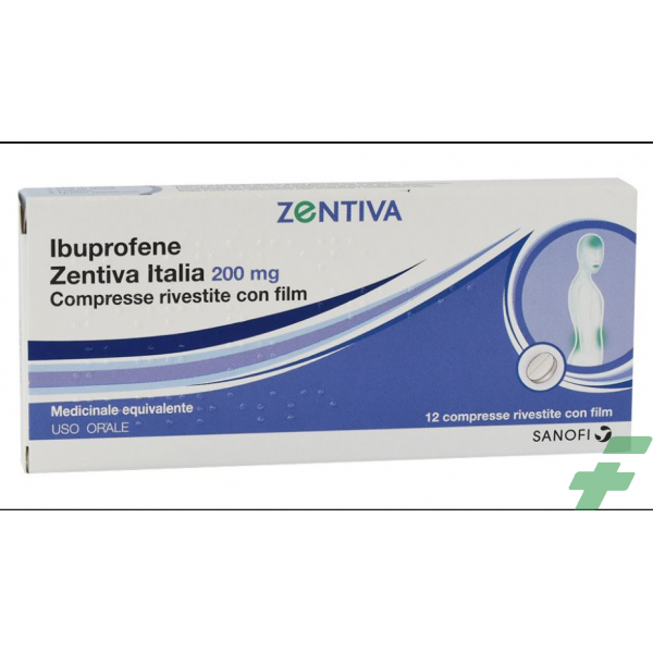 IBUPROFENE ZENTIVA ITALIA 200 MG COMPRESSE RIVESTITE CON FILM - 200 MG COMPRESSE RIVESTITE CON FILM,12 COMPRESSE IN BLISTER ...