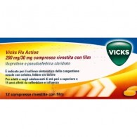 VICKS FLU ACTION 200 MG/30 MG COMPRESSE RIVESTITE CON FILM - 200 MG/30 MG COMPRESSE RIVESTITE CON FILM 12 COMPRESSE IN BLISTER