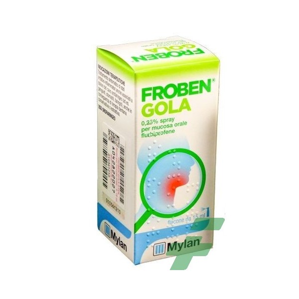 FROBEN GOLA -  0,25% SPRAY PER MUCOSA ORALE FLACONE DA 15 ML