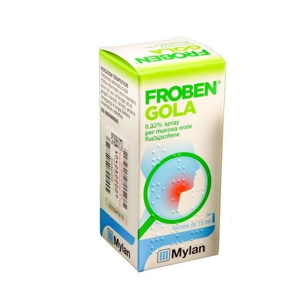 FROBEN GOLA -  0,25% SPRAY PER MUCOSA ORALE FLACONE DA 15 ML