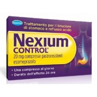 NEXIUM CONTROL 20 MG COMPRESSE GASTRORESISTENTI - 20 MG - COMPRESSA GASTRORESISTENTE - USO ORALE - BLISTER (ALU) - 14 COMPRESSE