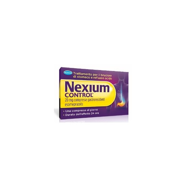 NEXIUM CONTROL 20 MG COMPRESSE GASTRORESISTENTI - 20 MG - COMPRESSA GASTRORESISTENTE - USO ORALE - BLISTER (ALU) - 14 COMPRESSE