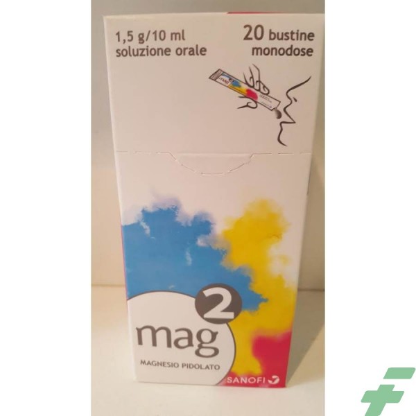 MAG 2 -  1,5 G/10 ML SOLUZIONE ORALE  20 BUSTINE MONODOSE IN PET/AL/PE DA 10 ML