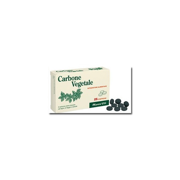 CARBONE VEGETALI 25 COMPRESSE