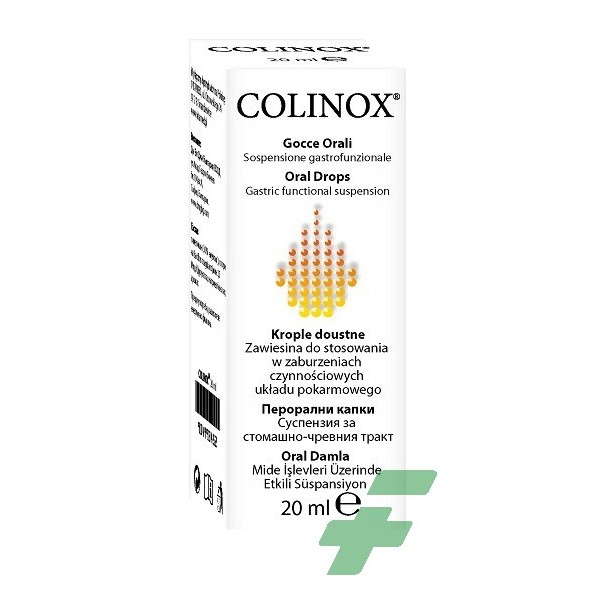 COLINOX SOSPENSIONE GASTROFUNZIONALE GOCCE OROSOLUBILI TRATTAMENTO METEORISMO AEROFAGIA COLICHE GASSOSE 20 ML