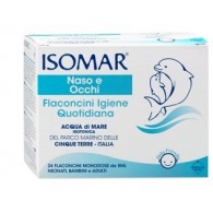 ISOMAR SOLUZIONE ISOTONICA ACQUA MARE IGIENE QUOTIDIANA 24 FLACONCINI MONODOSE 5 ML