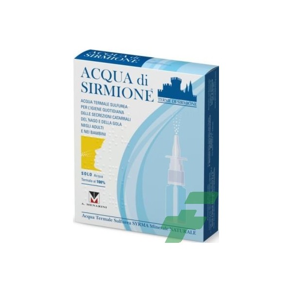 ACQUA SIRMIONE MINERALE NATURALE 6 FIALE 15 ML