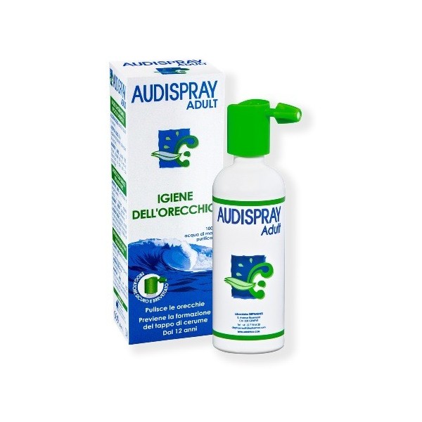 AUDISPRAY ADULT SOLUZIONE DI ACQUA DI MARE IPERTONICA SPRAY  SENZA GAS IGIENE ORECCHIO 50ML