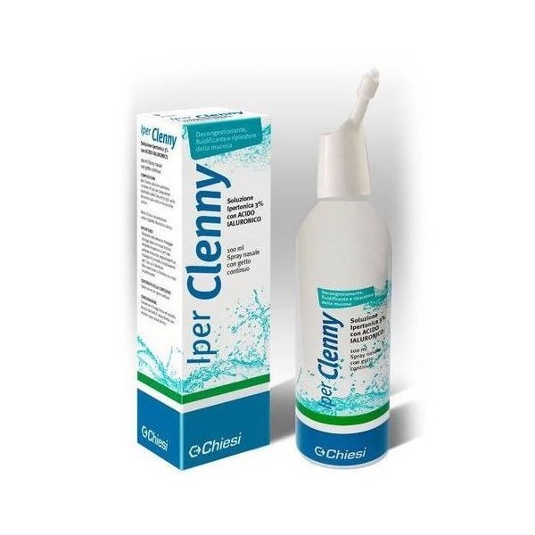 IPER CLENNY SPRAY NASALE EROGAZIONE CONTINUA SOLUZIONE IPERTONICA CON ACIDO IALURONICO 100 ML