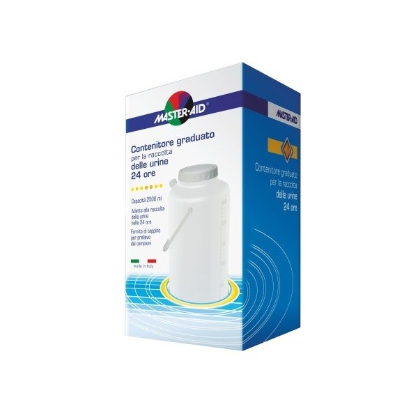 CONTENITORE RACCOLTA URINA MASTER-AID 24 H 2500 ML