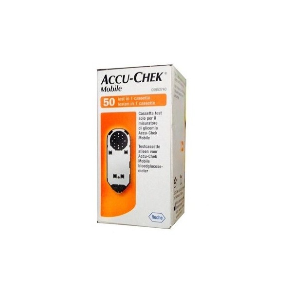 STRISCE MISURAZIONE GLICEMIA ACCU-CHEK MOBILE 50 TEST MIC 2