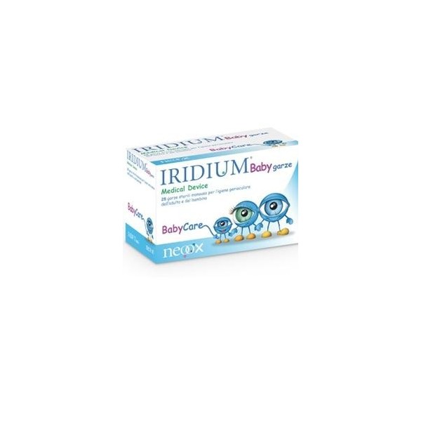 GARZA OCULARE MEDICATA IRIDIUM BABY 28 PEZZI