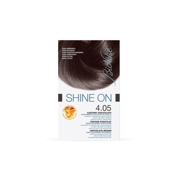 BIONIKE SHINE ON TRATTAMENTO COLORANTE CAPELLI CASTANO CIOCCOLATO 4.05