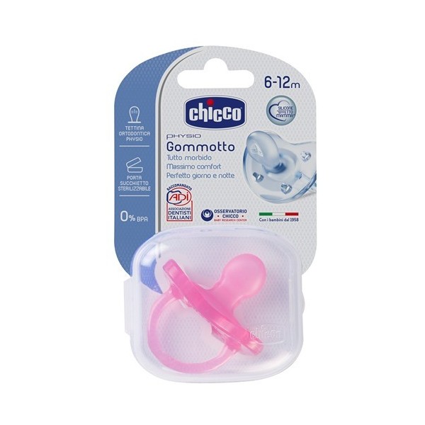 CHICCO GOMMOTTO SILICONE BIMBA 6-12 MESI 1 PEZZO