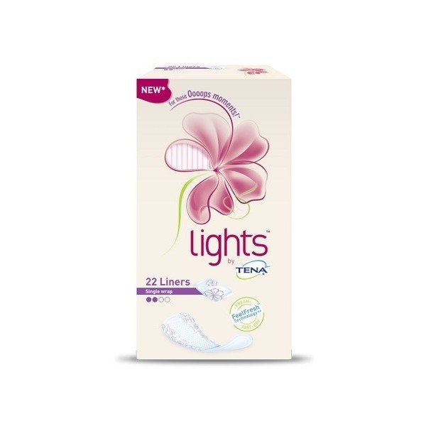 LIGHTS BY TENA NORMAL RIPIEGATI 22 PEZZI