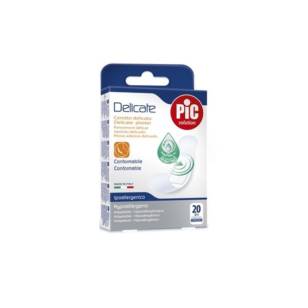 CEROTTO PIC DELICATE 19X72 MM ANTIBATTERICO 20 PEZZI