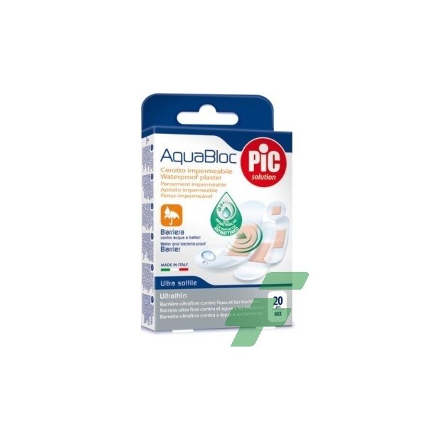 CEROTTO PIC AQUABLOC MIX ANTIBATTERICO 20 PEZZI