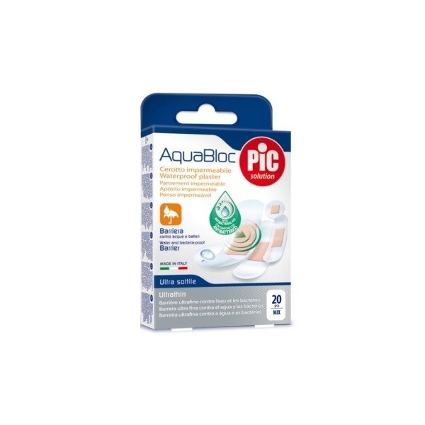 CEROTTO PIC AQUABLOC MIX ANTIBATTERICO 20 PEZZI