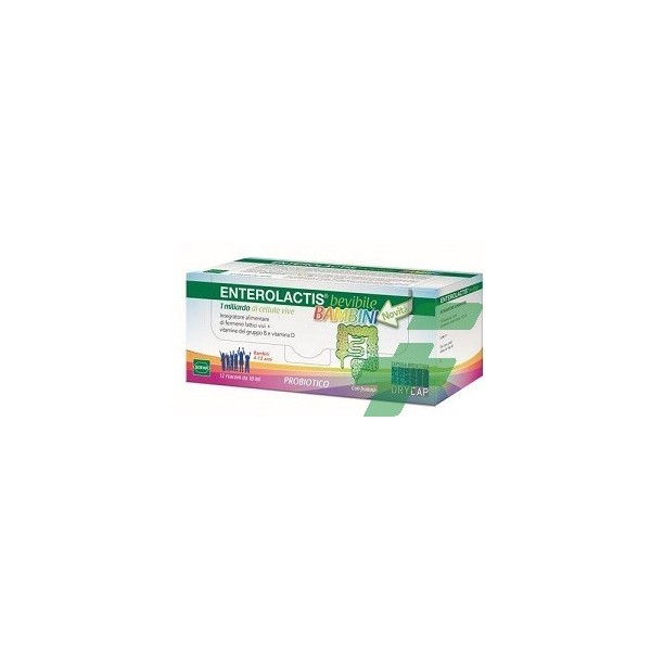 ENTEROLACTIS BEVIBILE BAMBINI 12 FLACONCINI DA 10 ML