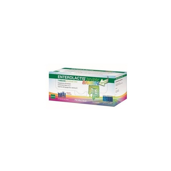 ENTEROLACTIS BEVIBILE BAMBINI 12 FLACONCINI DA 10 ML