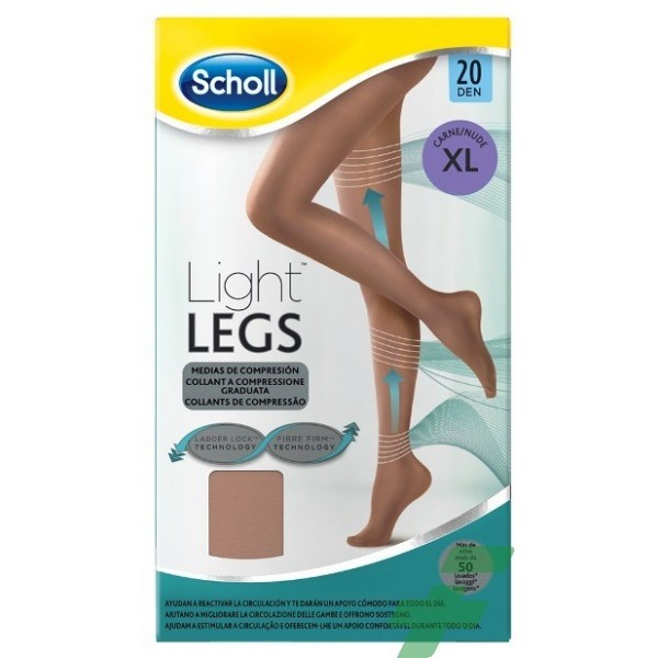 SCHOLL LIGHTLEGS 20 DENARI TAGLIA XL COLORE NUDE 1 PAIO