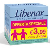 LIBENAR 15 FLACONCINI SOLUZIONE ISOTONICA 5 ML TAGLIO PREZZO