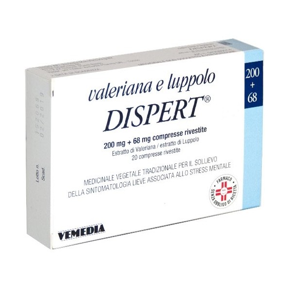 VALERIANA E LUPPOLO DISPERT, COMPRESSE RIVESTITE - COMPRESSE RIVESTITE 20 COMPRESSE IN BLISTER PVC/PVDC-AL - 1