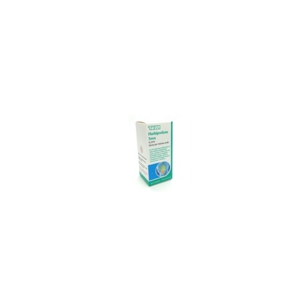 FLURBIPROFENE TEVA 0,25%  SPRAY PER MUCOSA ORALE 1 FLACONE IN VETRO DA 15 ML - 1